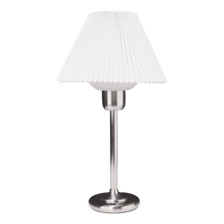 Satin Chrome One Light Table Lamp